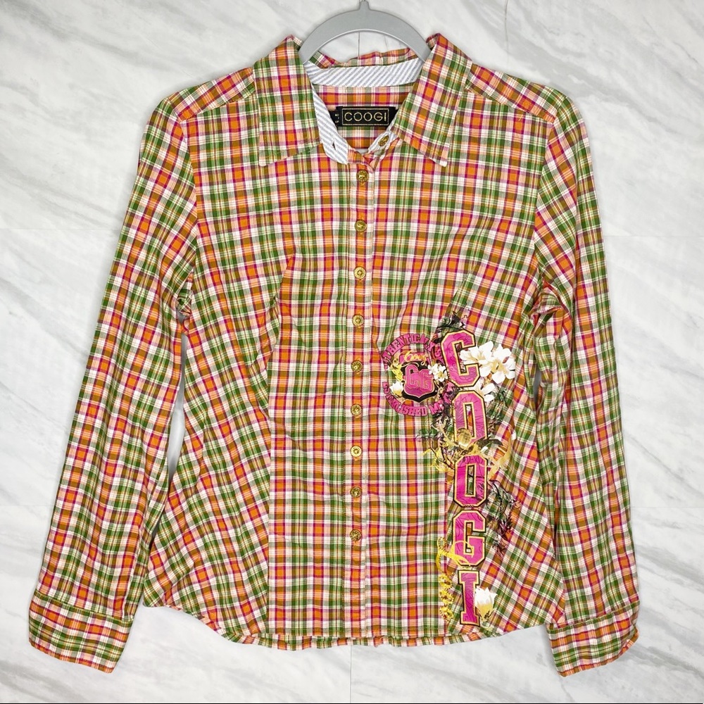 COOGI Vintage Y2K Button Up Large